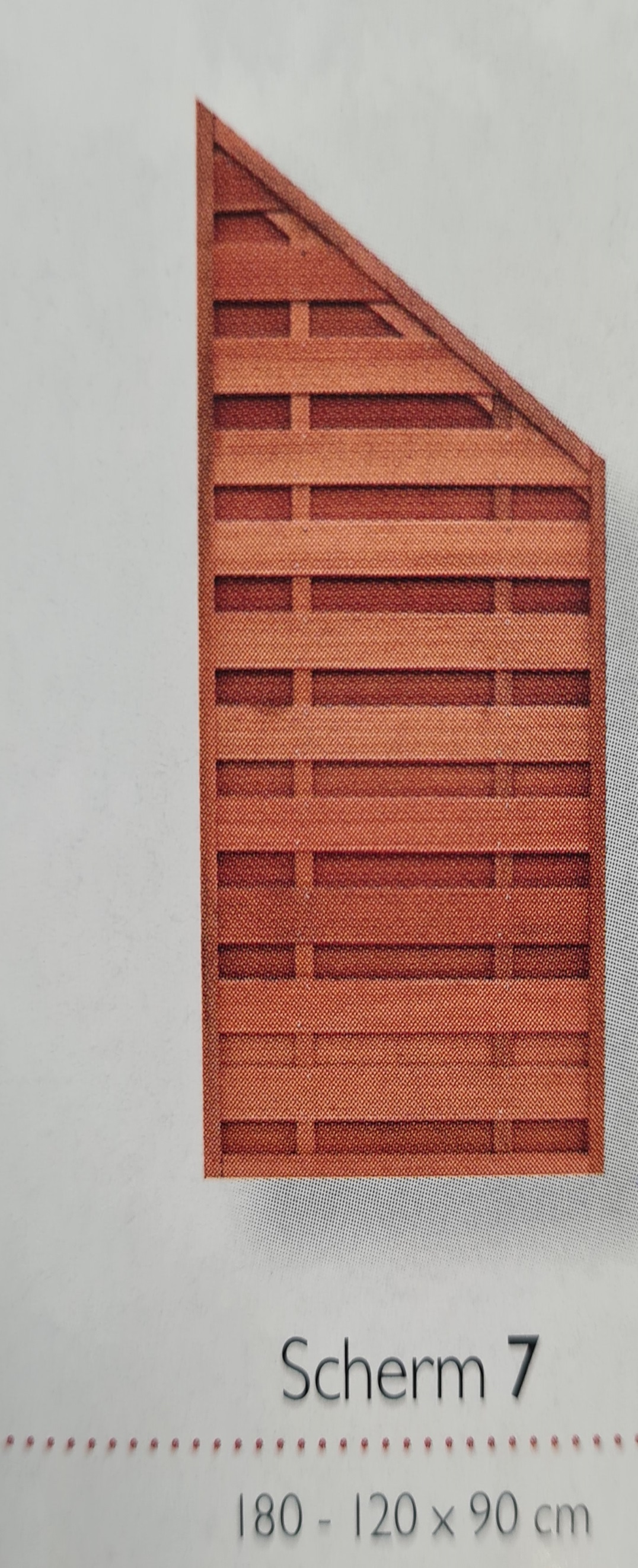 Elegant Scherm 7 bangkirai felixwood - 180x120x90cm
